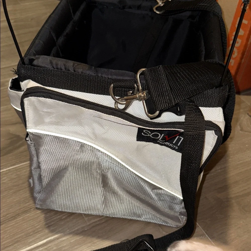 White and Black Pet Carrier